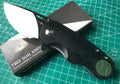 TWOSUN FLIPPER FOLDING KNIFE DAVID CHEN DESIGN BLACK/GREEN MICARTA HANDLE N690 BLADE TS506