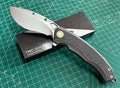 TwoSun Folding 14C28N Blade Titanium/CARBON FIBER Handle Pocket Knife TS528-14C28N-CF